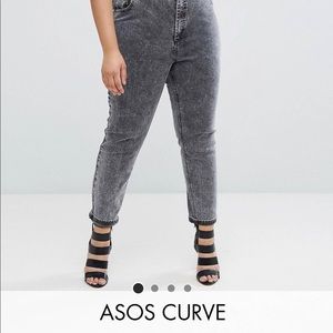 ASOS curve mom jeans